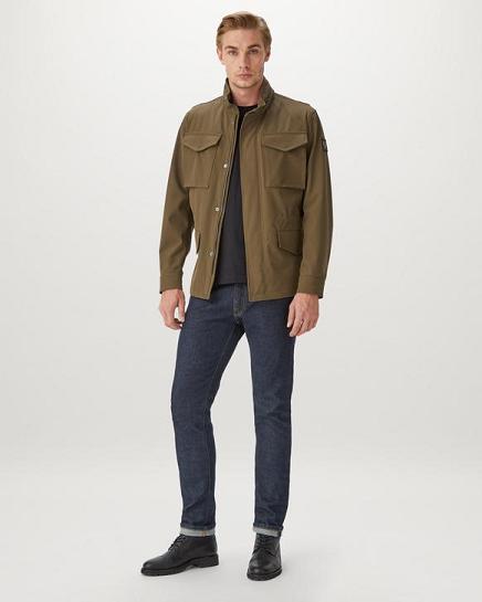 Veste Légère Belstaff Homme Fieldwood Vert Olive Soldes HP8241536